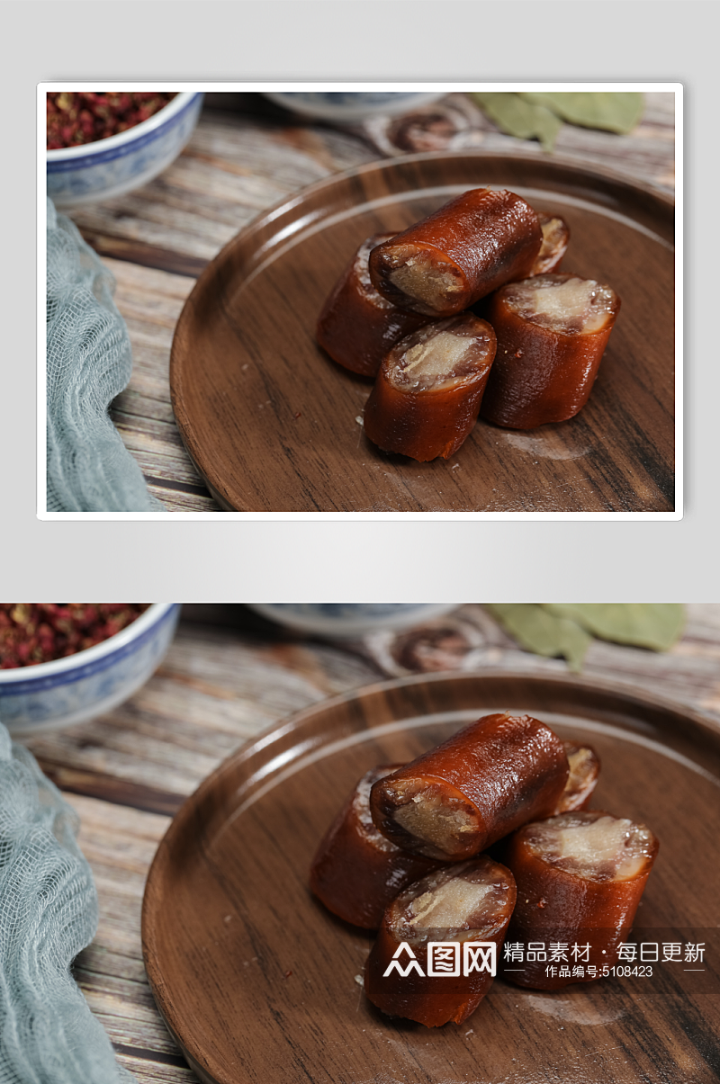 咸香卤猪鞭零食美食摄影图片素材