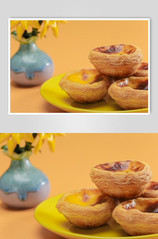 酥脆蛋挞零食美食摄影图片