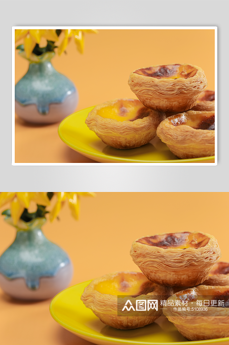 酥脆蛋挞零食美食摄影图片素材