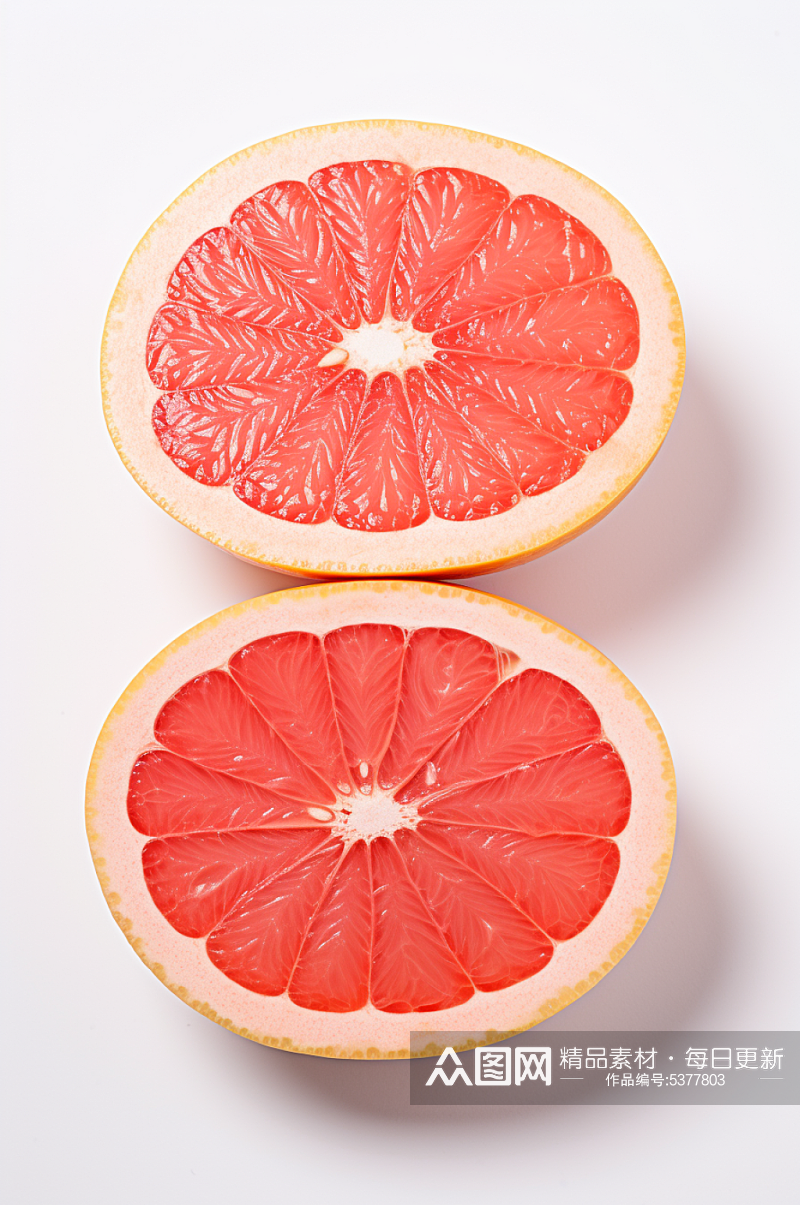 AI数字艺术新鲜水果柚子摄影图素材
