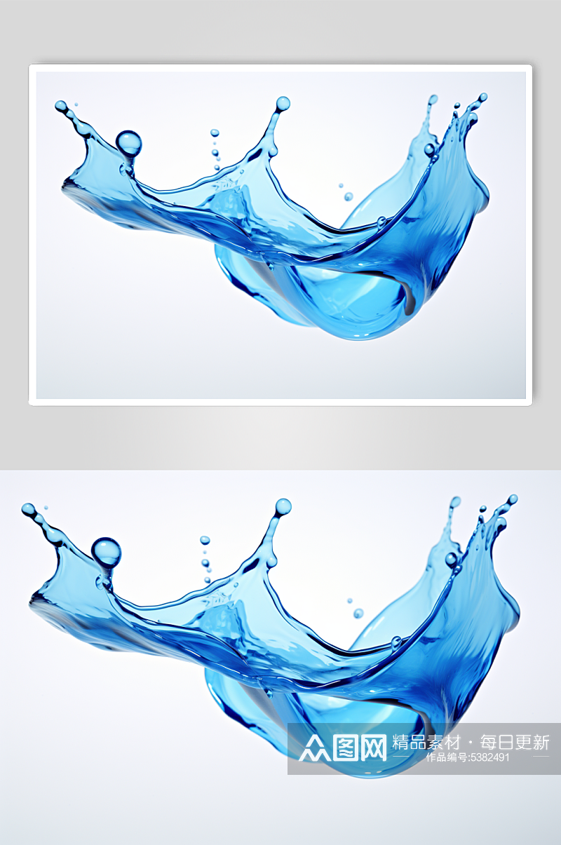 AI数字艺术水滴水花液体飞溅模型元素素材