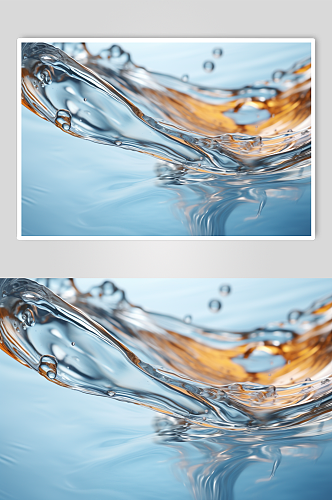 AI数字艺术水滴水花液体飞溅模型元素