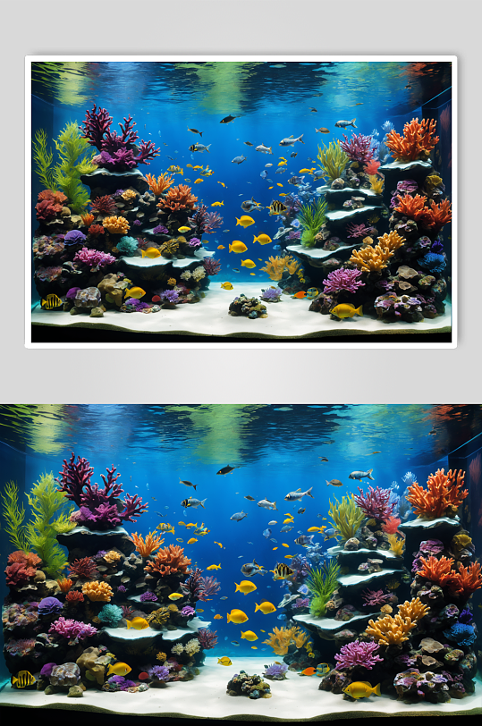 AI数字艺术高清水族馆鱼图片