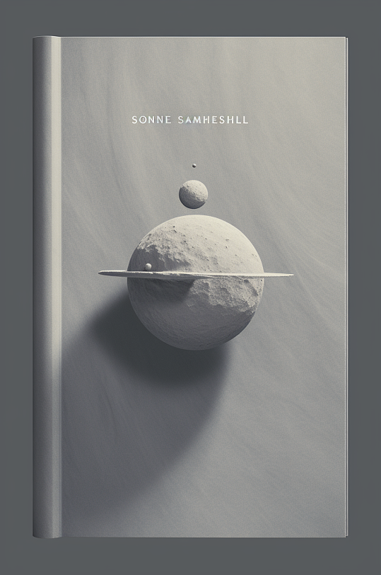 AI数字艺术书籍封面样机图片