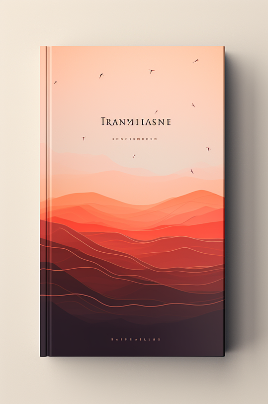 AI数字艺术书籍封面样机图片