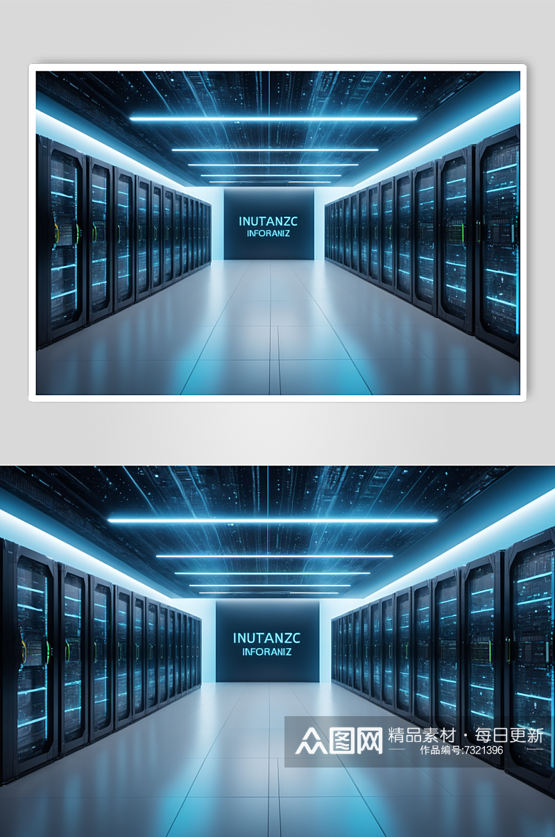 AI数字艺术信息技术数据中心摄影图片素材