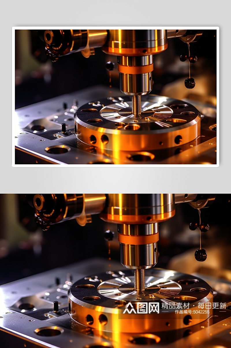 AI数字艺术数控机床摄影图素材