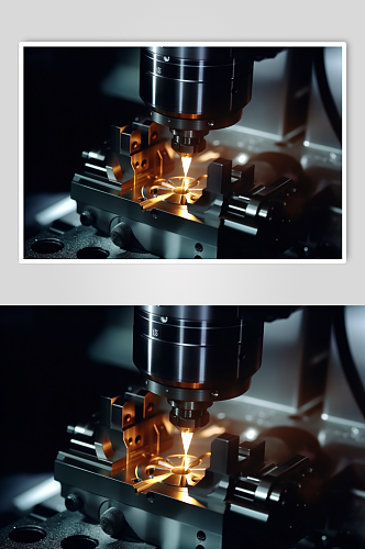 AI数字艺术数控机床摄影图