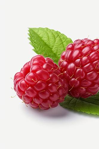 AI数字艺术新鲜树莓水果果汁图片