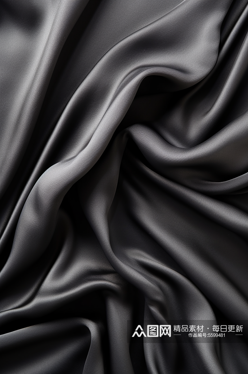 AI数字艺术丝绸绸缎质感高级背景素材