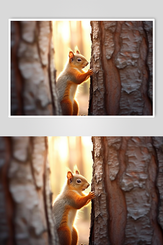 AI数字松鼠野生动物摄影图