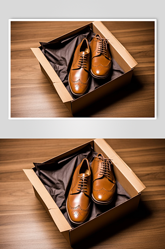 AI数字艺术皮鞋随身配饰摄影图片