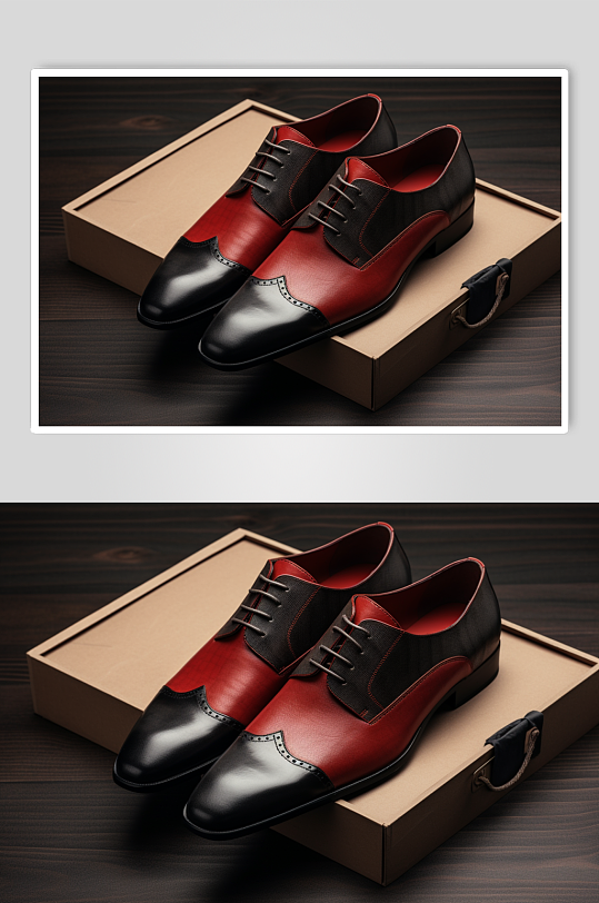 AI数字艺术皮鞋随身配饰摄影图片