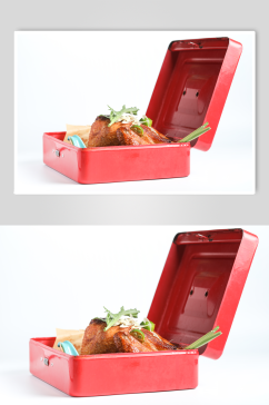 美味招牌香茅烤鲜鸡泰国菜美食摄影图片