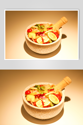 美味青柠酸辣泰式凤爪泰国菜美食摄影图片