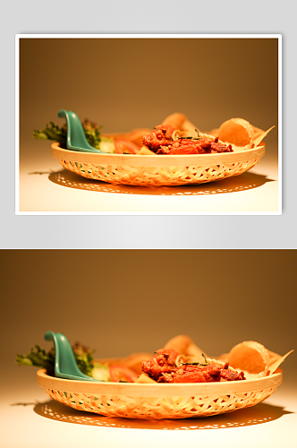 美味香茅草烤鸡翅泰国菜美食摄影图片