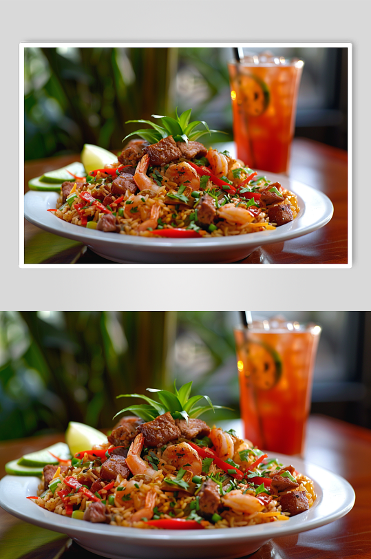 AI数字艺术泰国菜美食摄影图