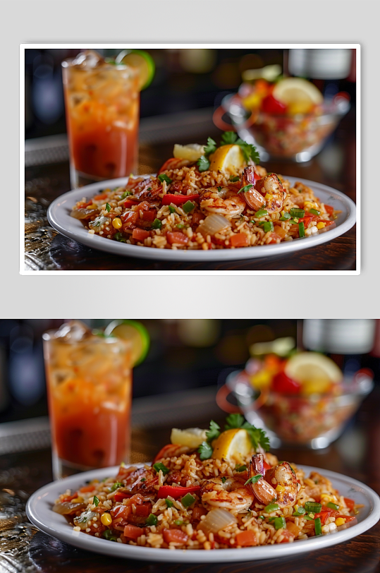 AI数字艺术泰国菜美食摄影图