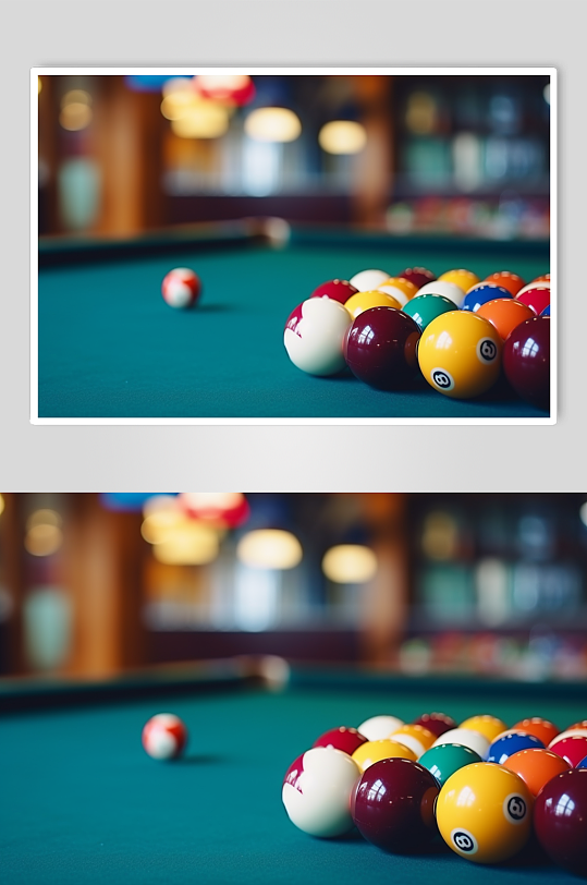 AI数字艺术台球图片-众图网