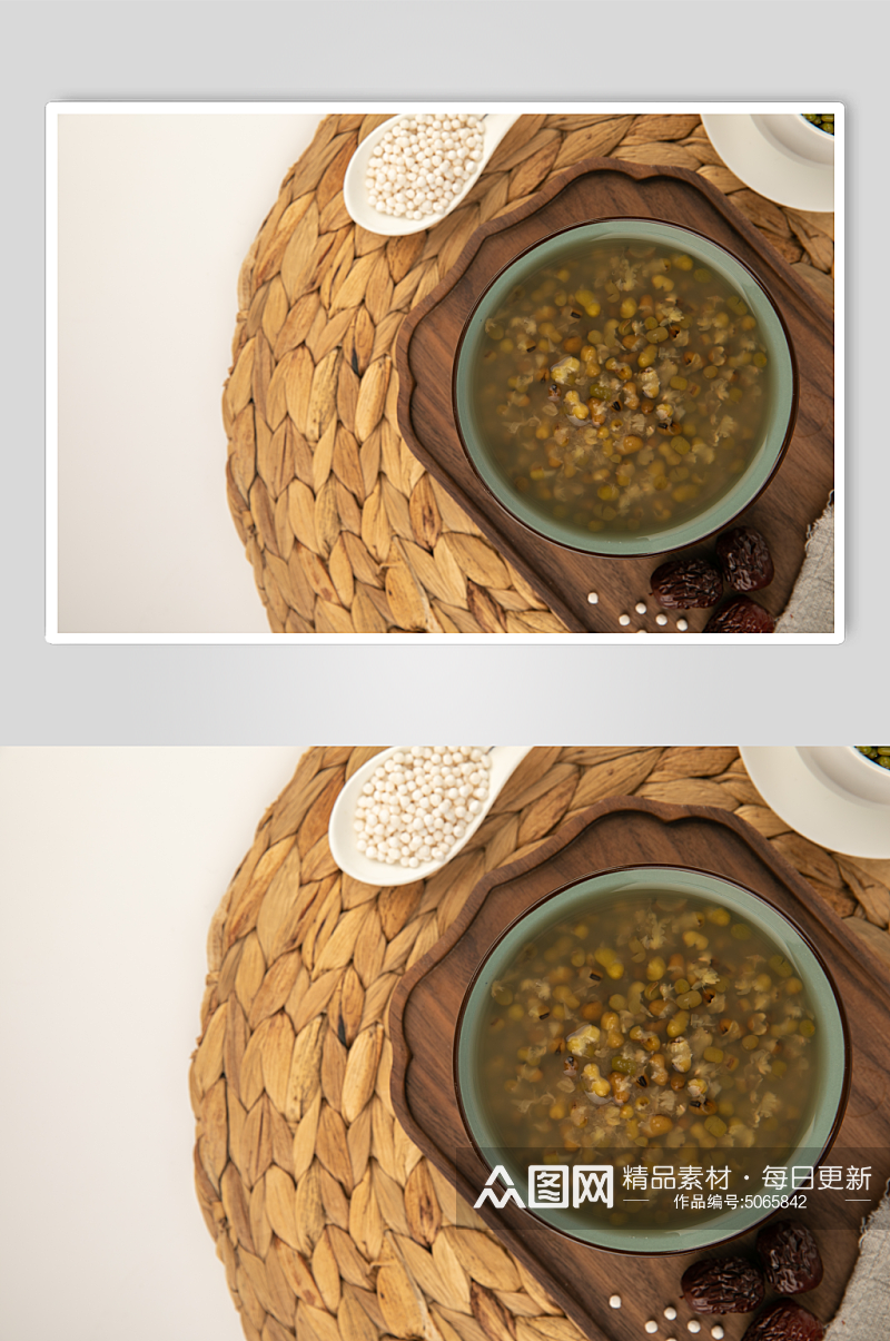 绿豆汤糖水美食摄影图片素材