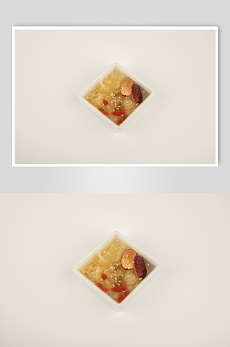 银耳红枣糖水美食摄影图片