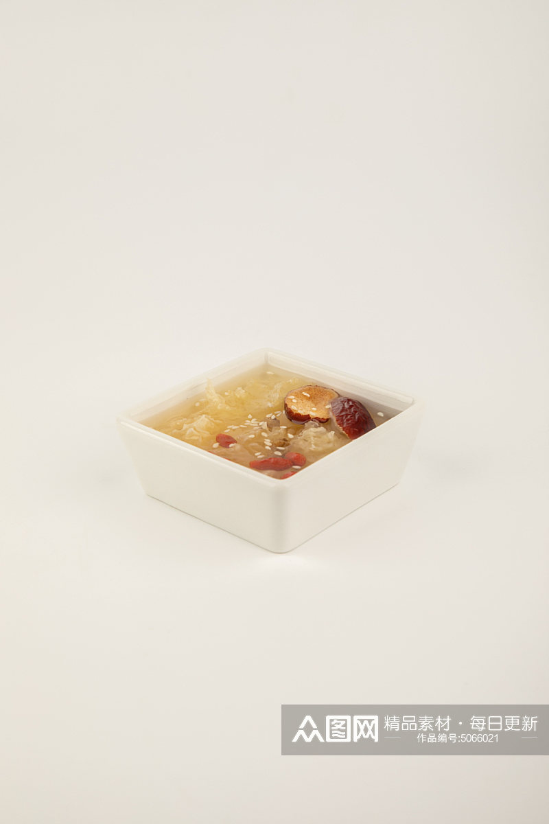 银耳红枣糖水美食摄影图片素材