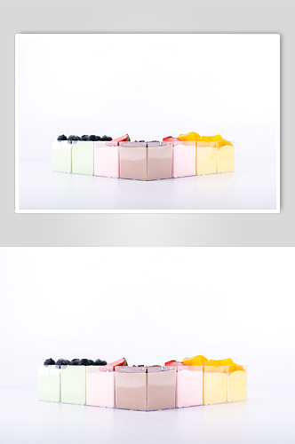 简约水果杯子蛋糕甜品美食摄影图片