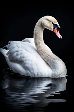 AI数字艺术清晰天鹅动物摄影图片