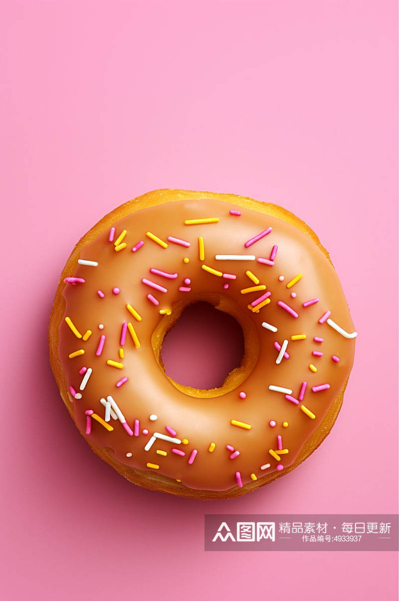 AI数字艺术高清甜甜圈甜品摄影图片素材