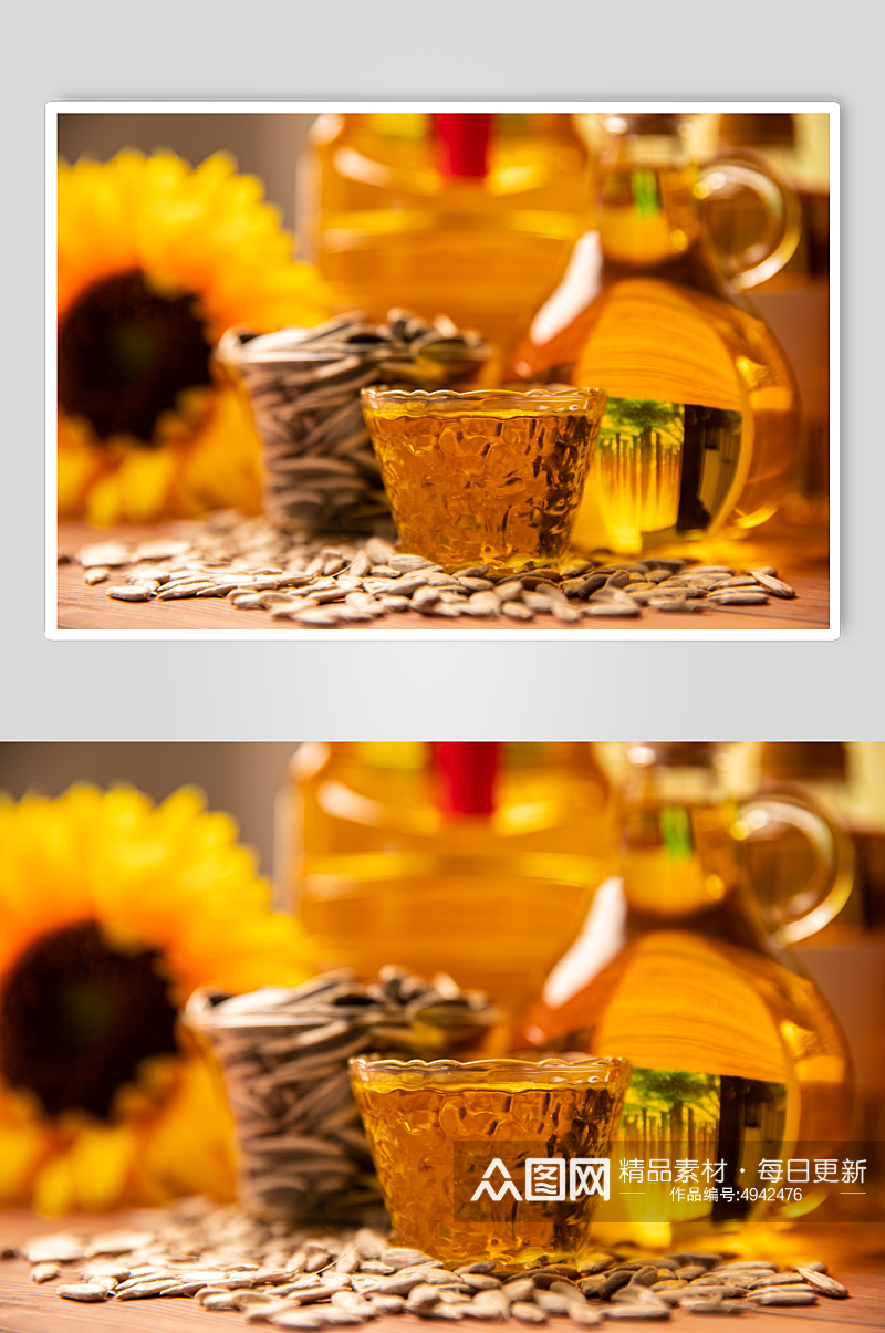 葵花籽油调味料佐料厨房用品摄影图片素材