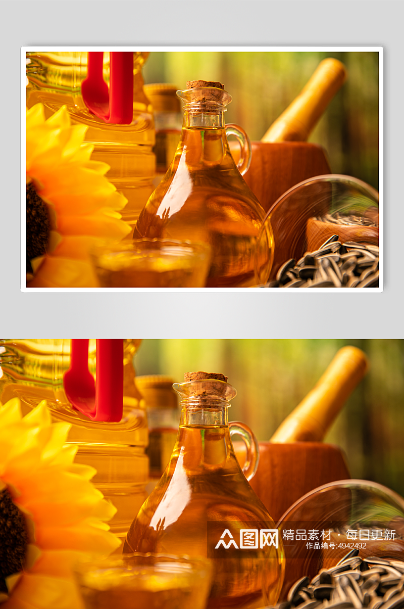 葵花籽油调味料佐料厨房用品摄影图片素材