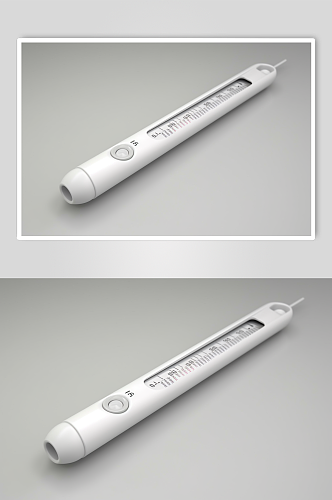 AI数字艺术极简体温计医疗仪器摄影图片