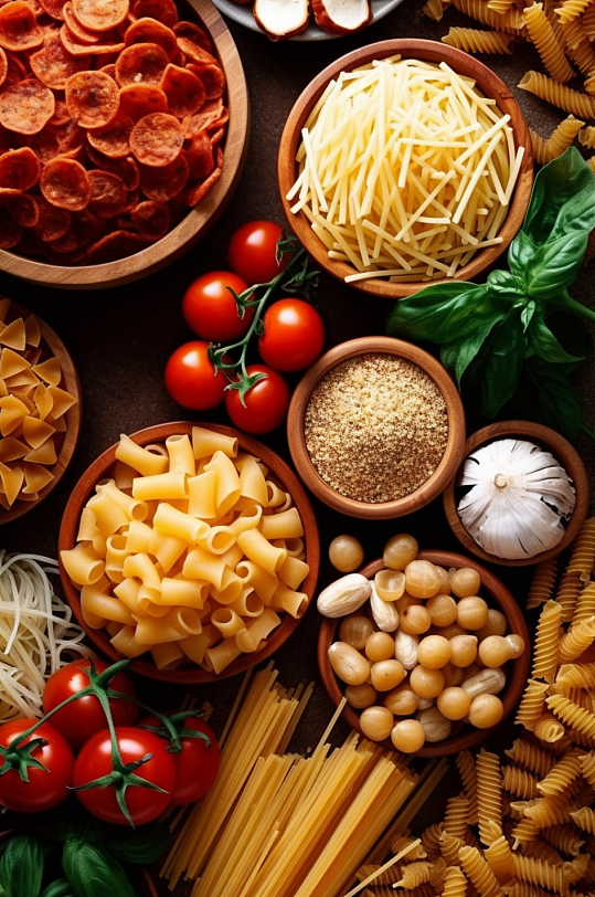 AI数字艺术美味通心粉食物美食摄影图片-众图网