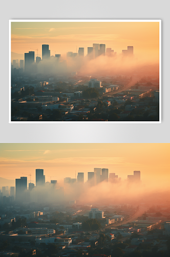 AI数字艺术雾霾恶劣天气摄影图片