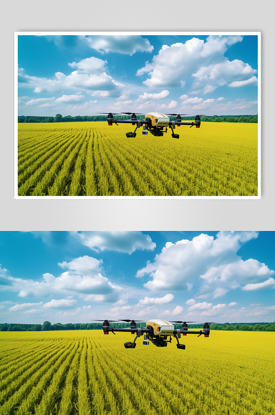 AI数字艺术未来科技无人机农业摄影图片