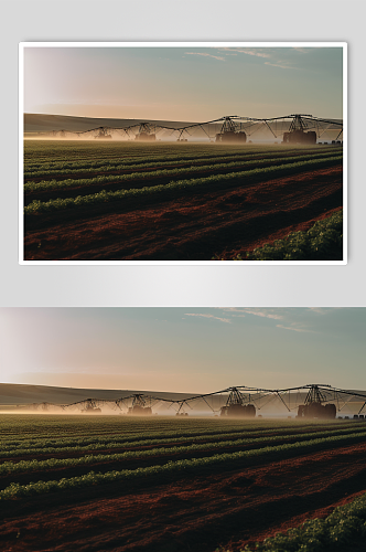 AI数字艺术现代科技无人机农业摄影图片