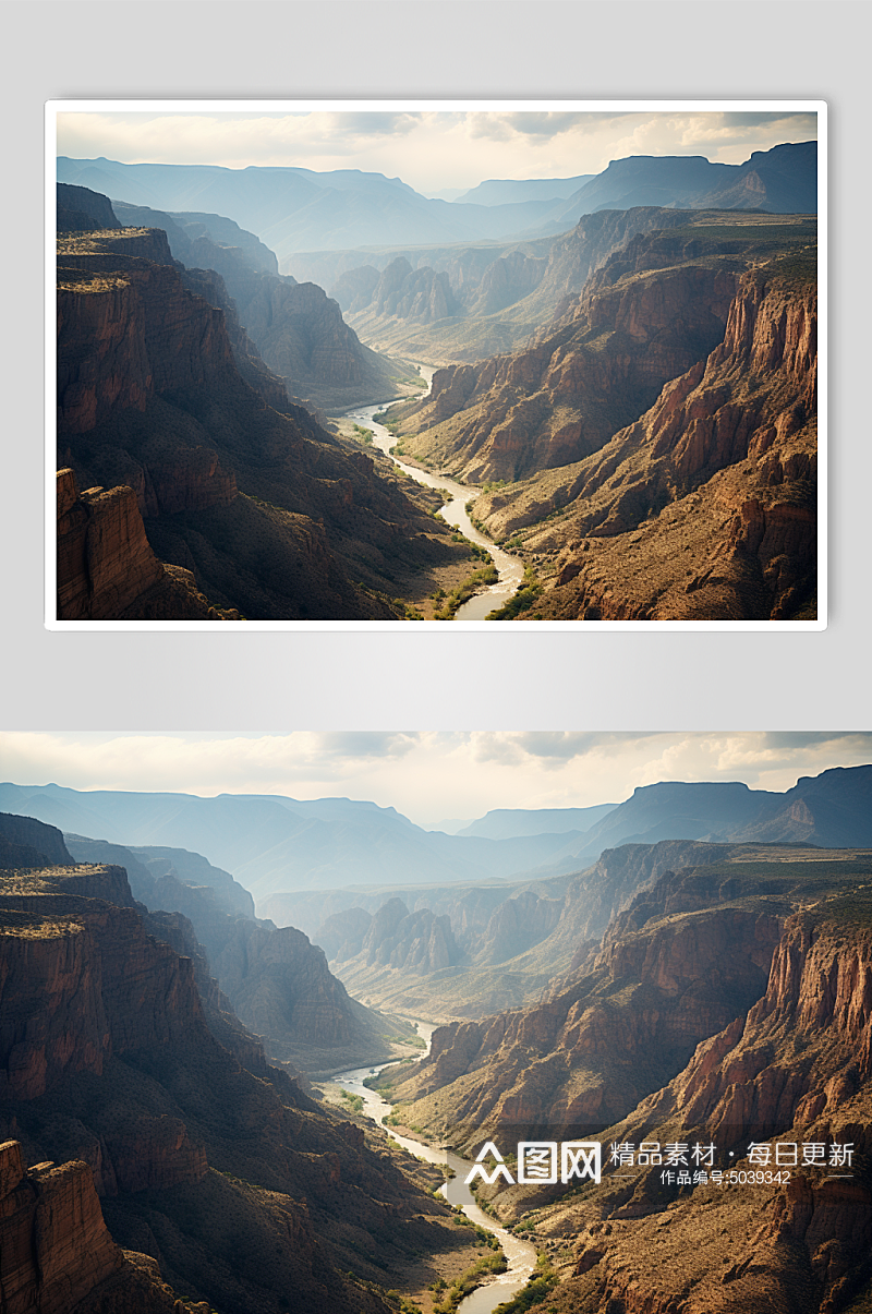 AI数字艺术自然风光峡谷摄影图片素材