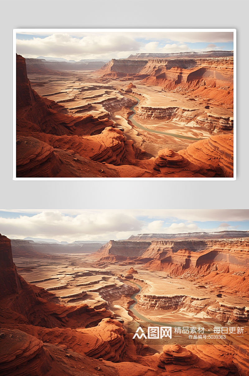 AI数字艺术自然风光峡谷摄影图片素材