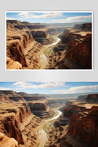 AI数字艺术自然风光峡谷摄影图片