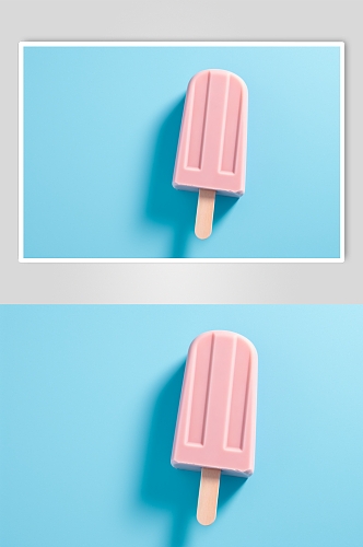 AI数字艺术原创夏季雪糕冰棍冰棒摄影图片