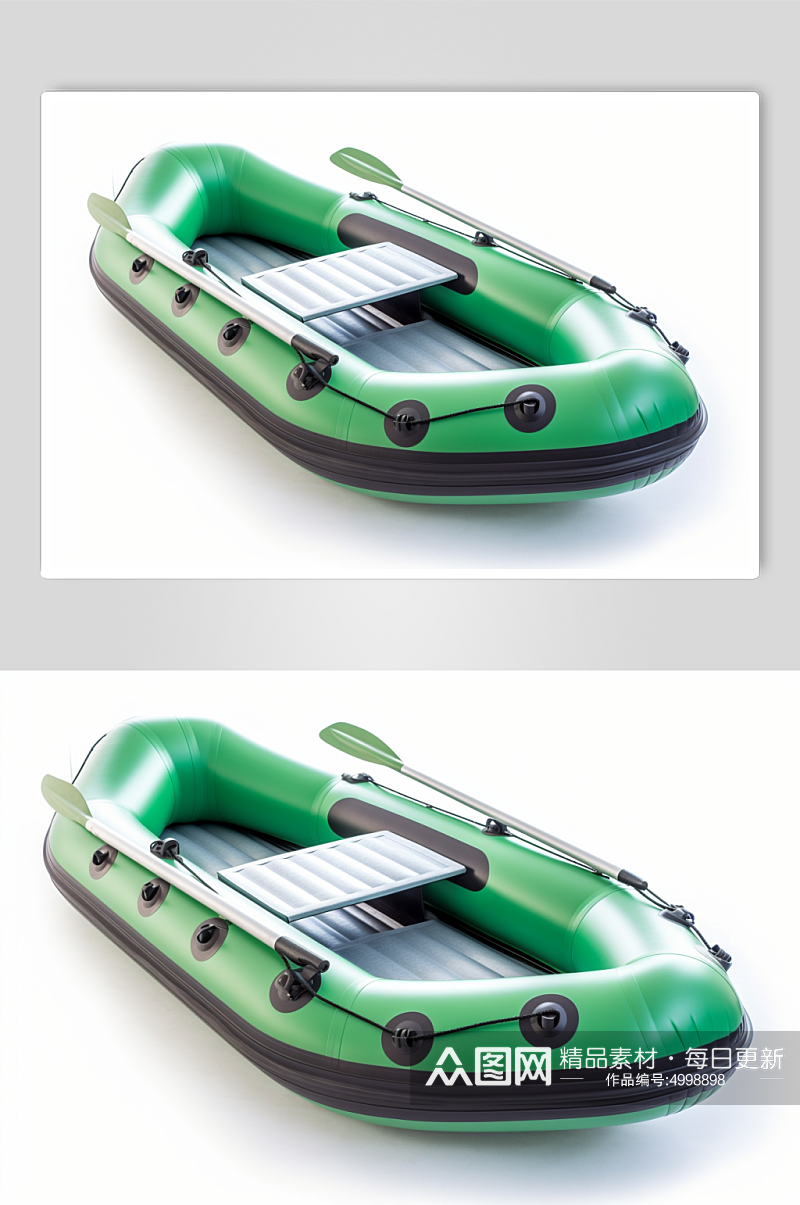 AI数字艺术充气橡皮艇水上运动工具模型素材
