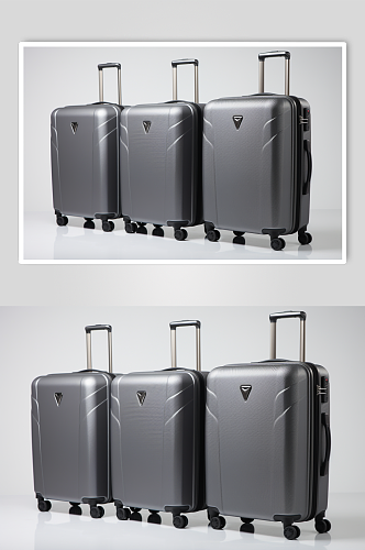 AI数字艺术行李箱旅游旅客产品摄影图
