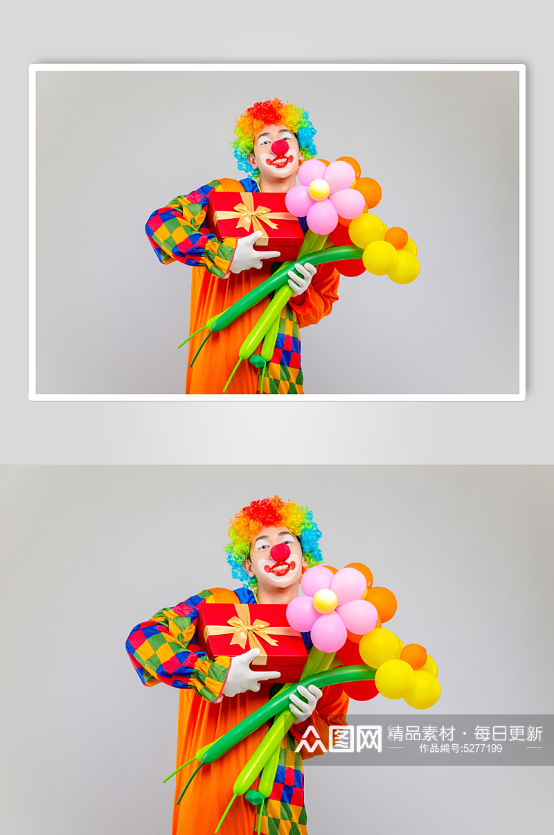 幽默搞笑愚人节小丑人物摄影图片素材