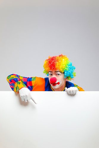 幽默搞笑愚人节小丑人物摄影图片