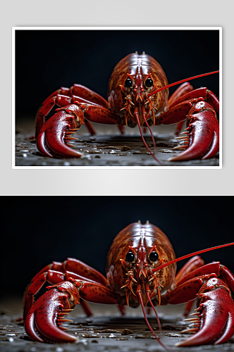 AI数字艺术高清美味麻辣小龙虾美食图片