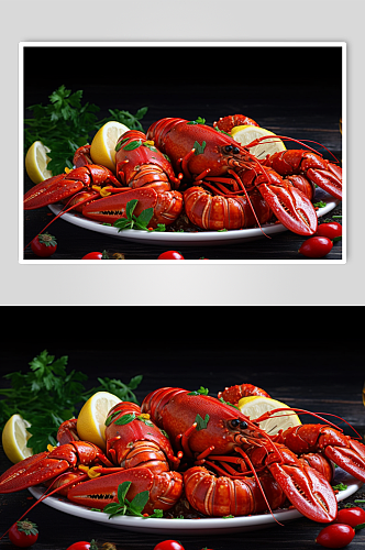 AI数字艺术海鲜美味麻辣小龙虾美食图片