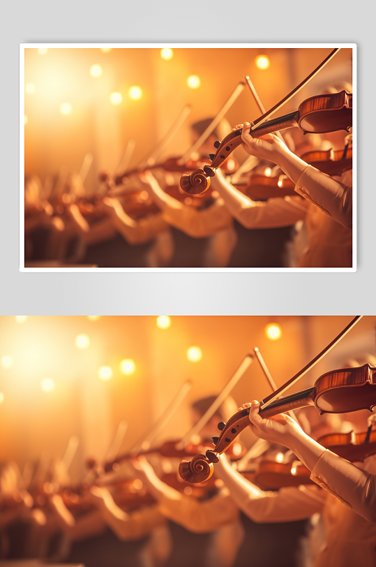 AI数字艺术极简小提琴乐器摄影图片-众图网