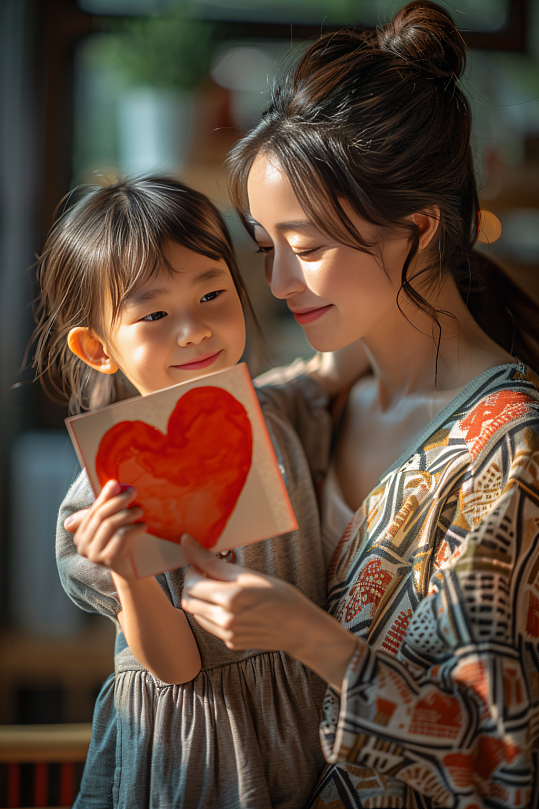 AI数字艺术母亲节肖像人物摄影图-众图网