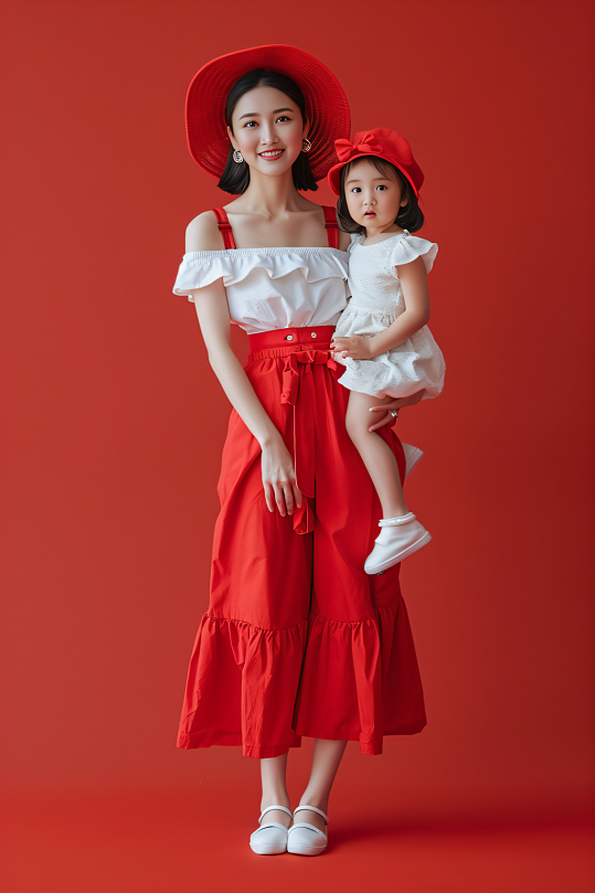 AI数字艺术母亲节肖像人物摄影图-众图网