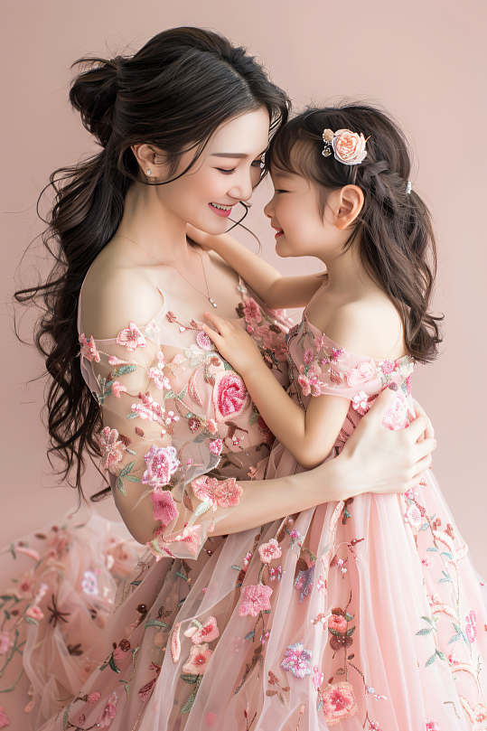 AI数字艺术母亲节肖像人物摄影图-众图网